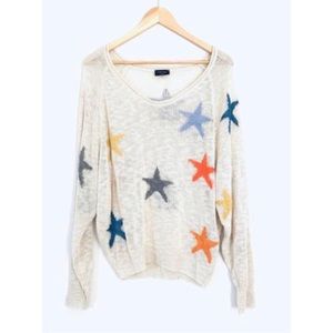 Loose Knit Star Sweater